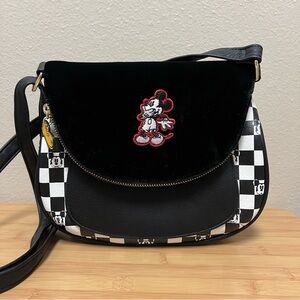 Loungefly Disney Mickey Mouse Checkered Crossbody Bag - BoxLunch Exclusive